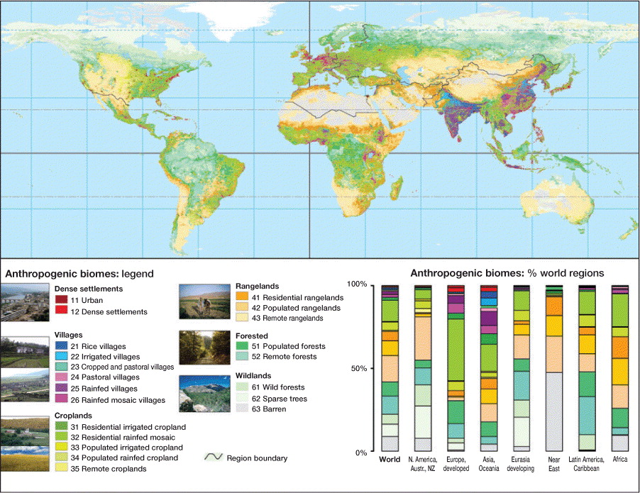 anthropogenic biomes (anthromes) anthropogenic biomes (anthromes)