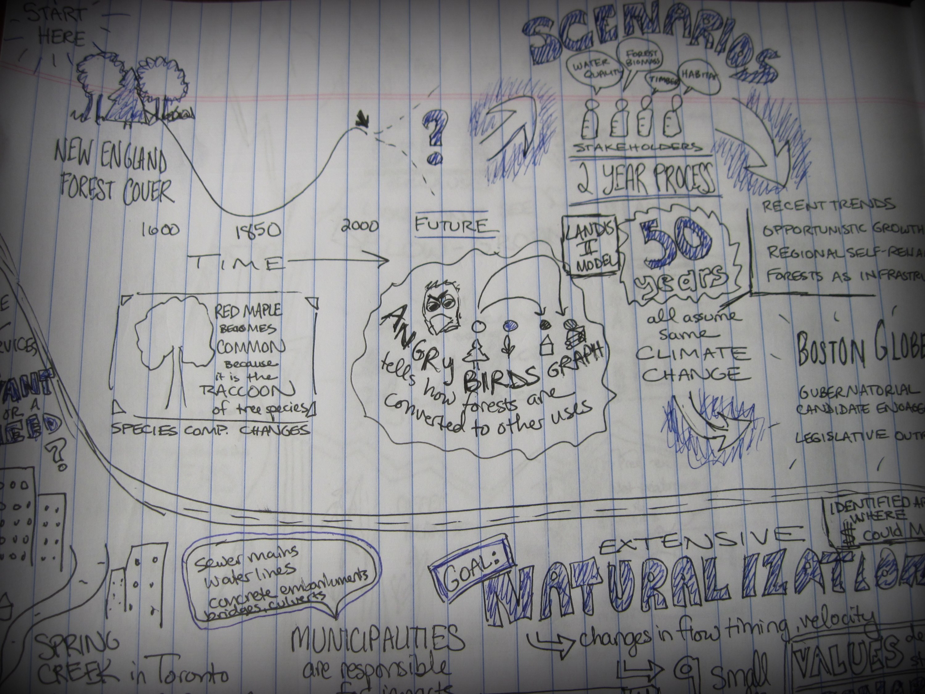 Caption: Notes from COS 45 – Ecosystem Services Assessment – by Clarisse Hart