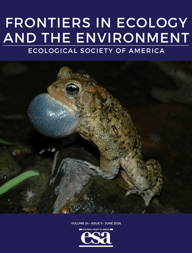 The June 2026 cover of Frontiers with a photo of an American toad